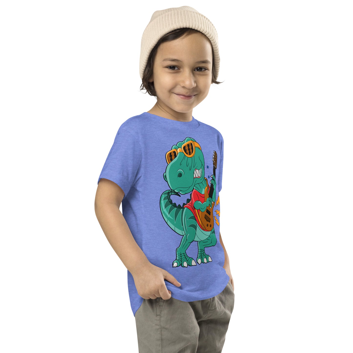 Cool Dinosaur Rock Star T-shirt, No. 0258