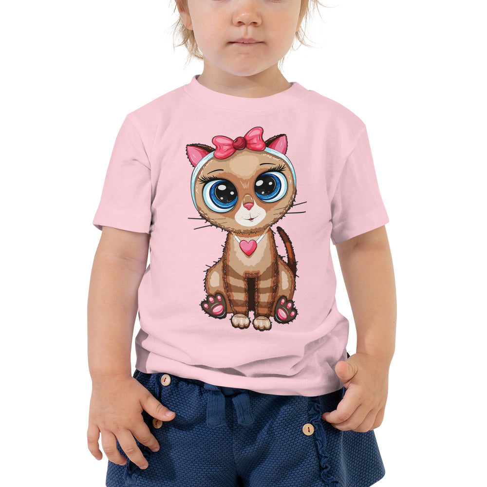 Cute Baby Cat with Big Eyes T-shirt, No. 0273