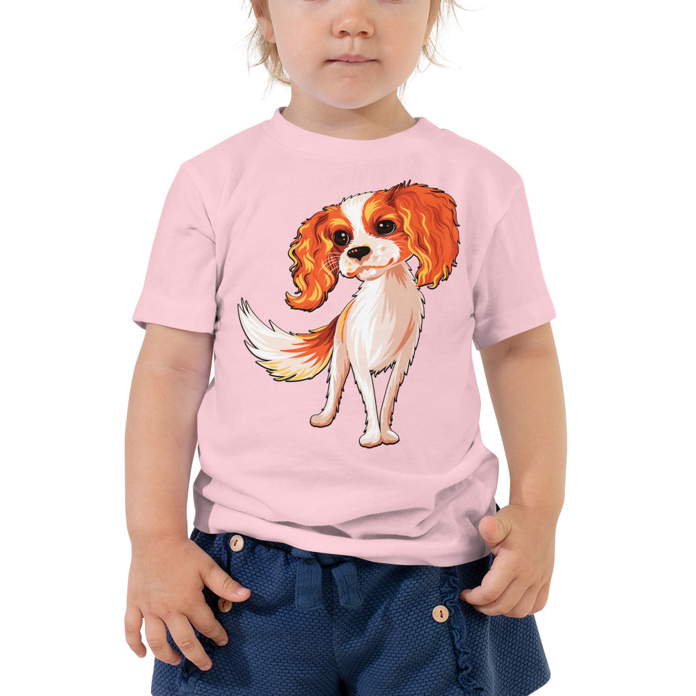 Cute Cavalier King Charles Spaniel Dog T-shirt, No. 0179