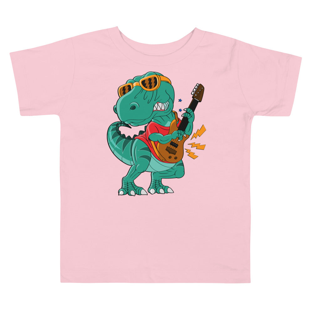 Cool Dinosaur Rock Star T-shirt, No. 0258