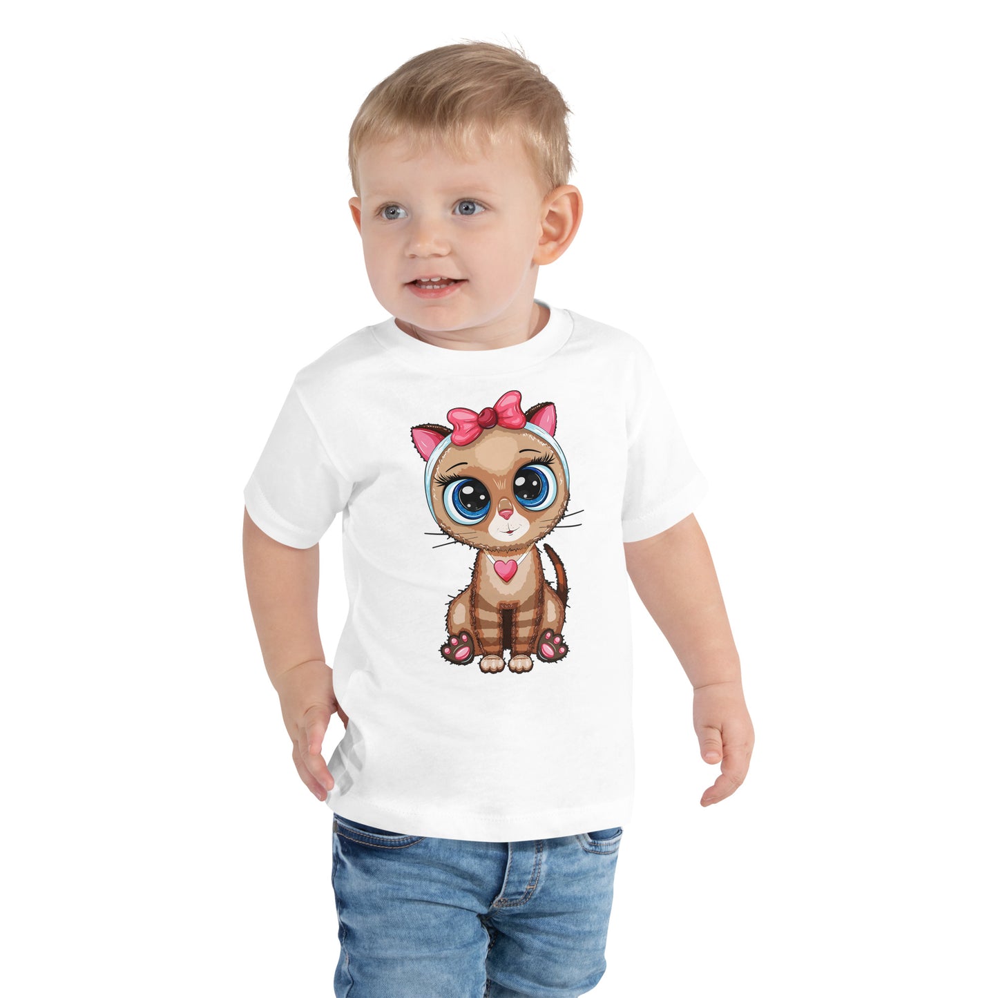 Cute Baby Cat with Big Eyes T-shirt, No. 0273