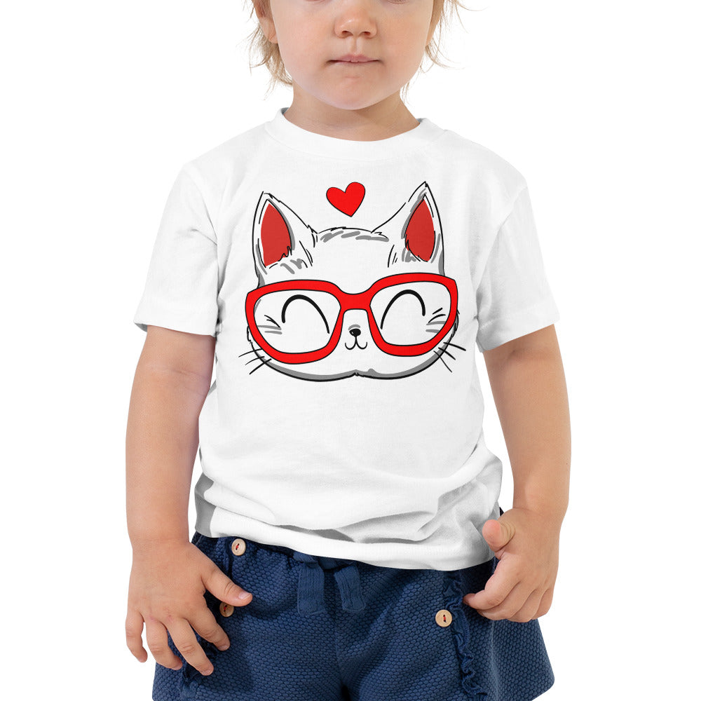 Cute Kitty Cat Face T-shirt, No. 0208