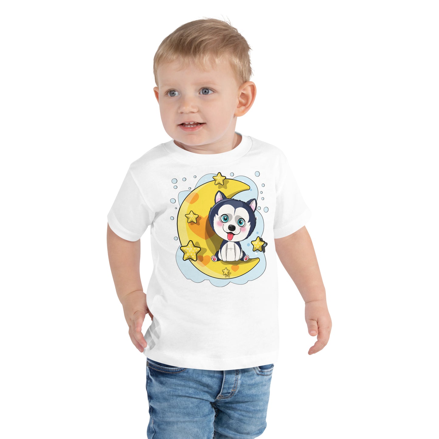 Cute Puppy Husky T-shirt, No. 0384