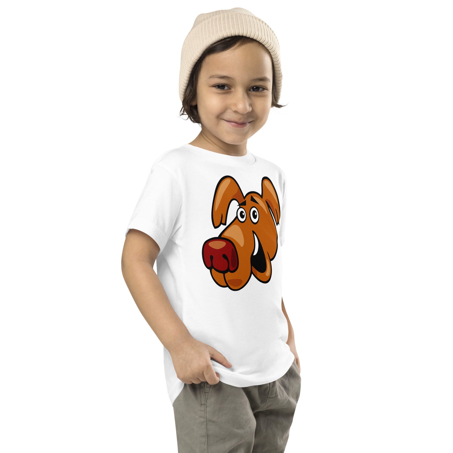 Comic Dog Face T-shirt, No. 0114