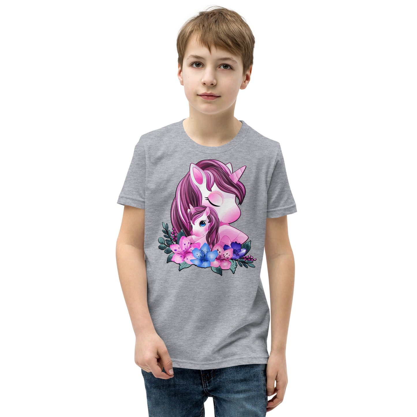 Cute Unicorn Mom and Baby T-shirt, No. 0088