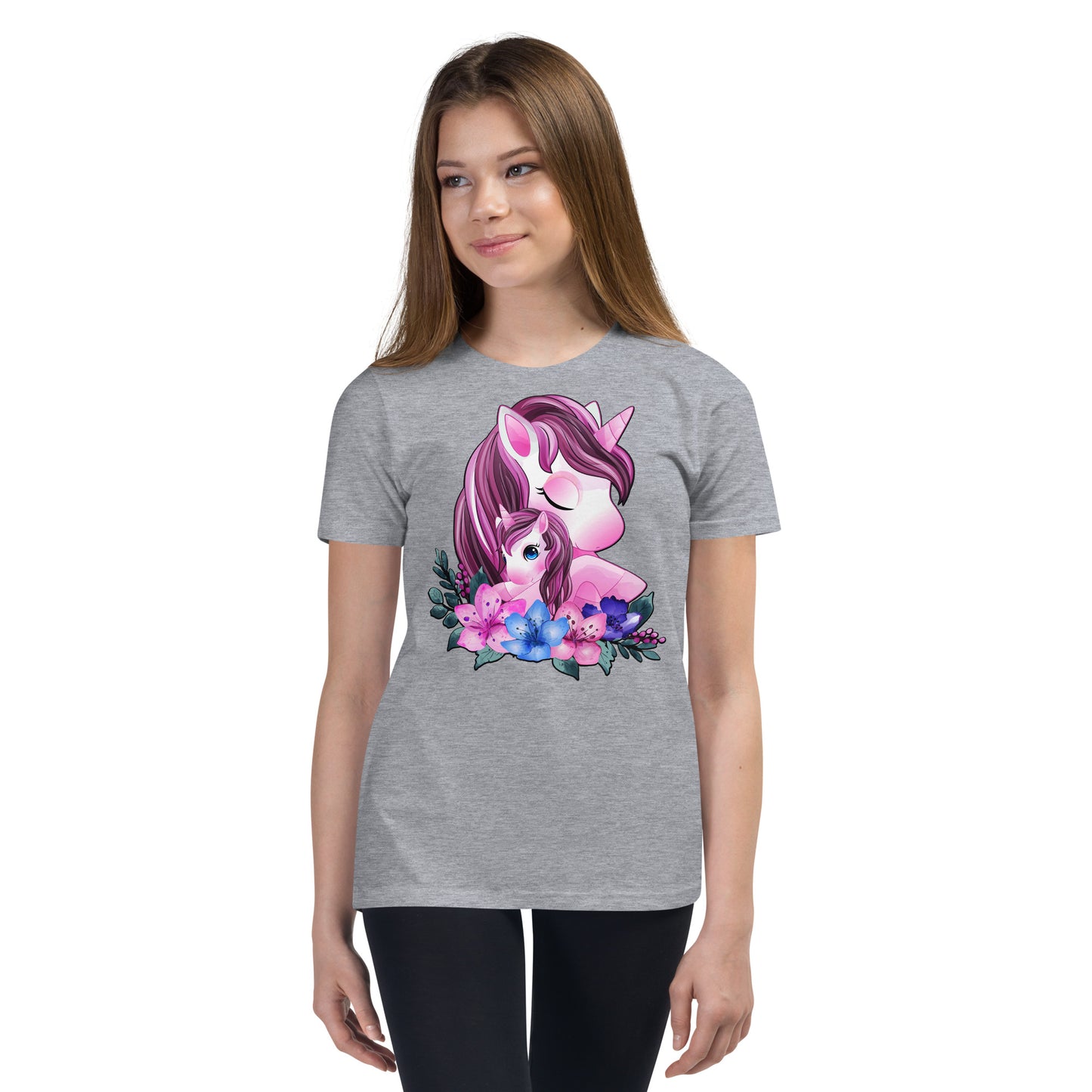 Cute Unicorn Mom and Baby T-shirt, No. 0088