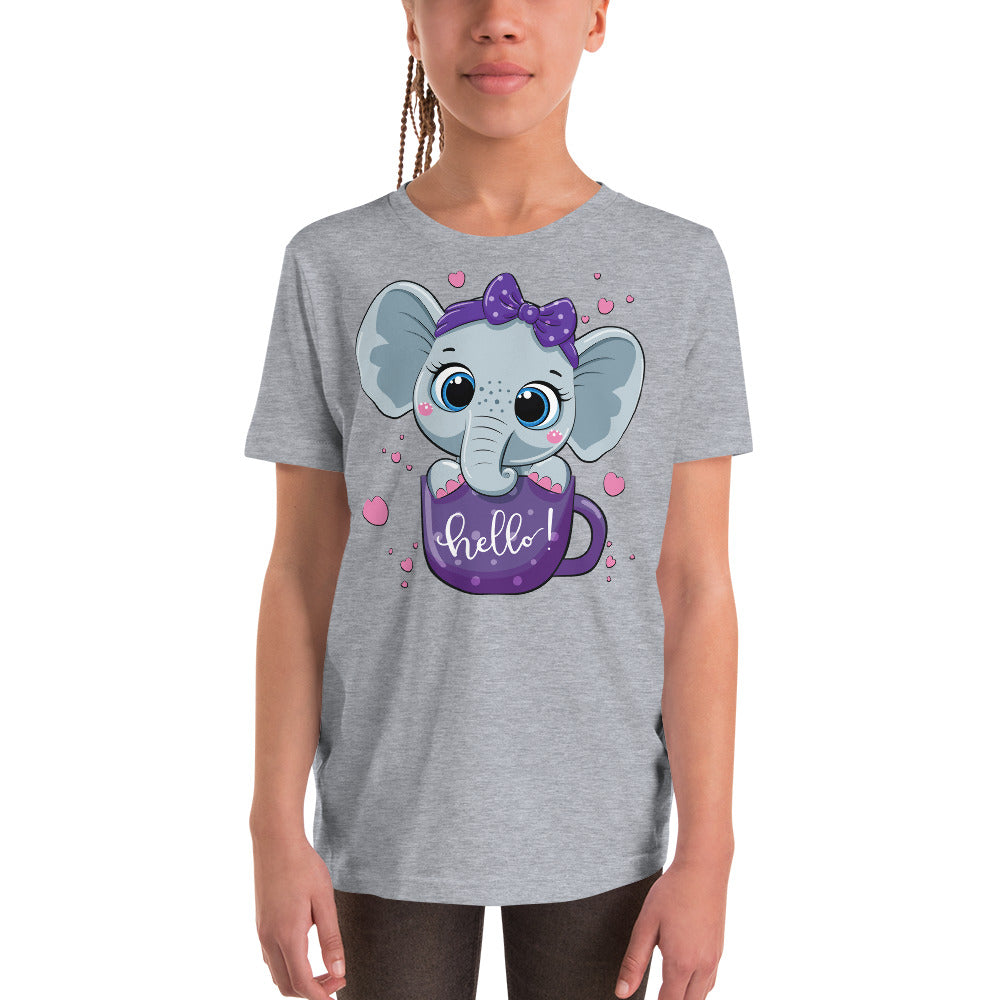 Baby Elephant inside Cup T-shirt, No. 0047