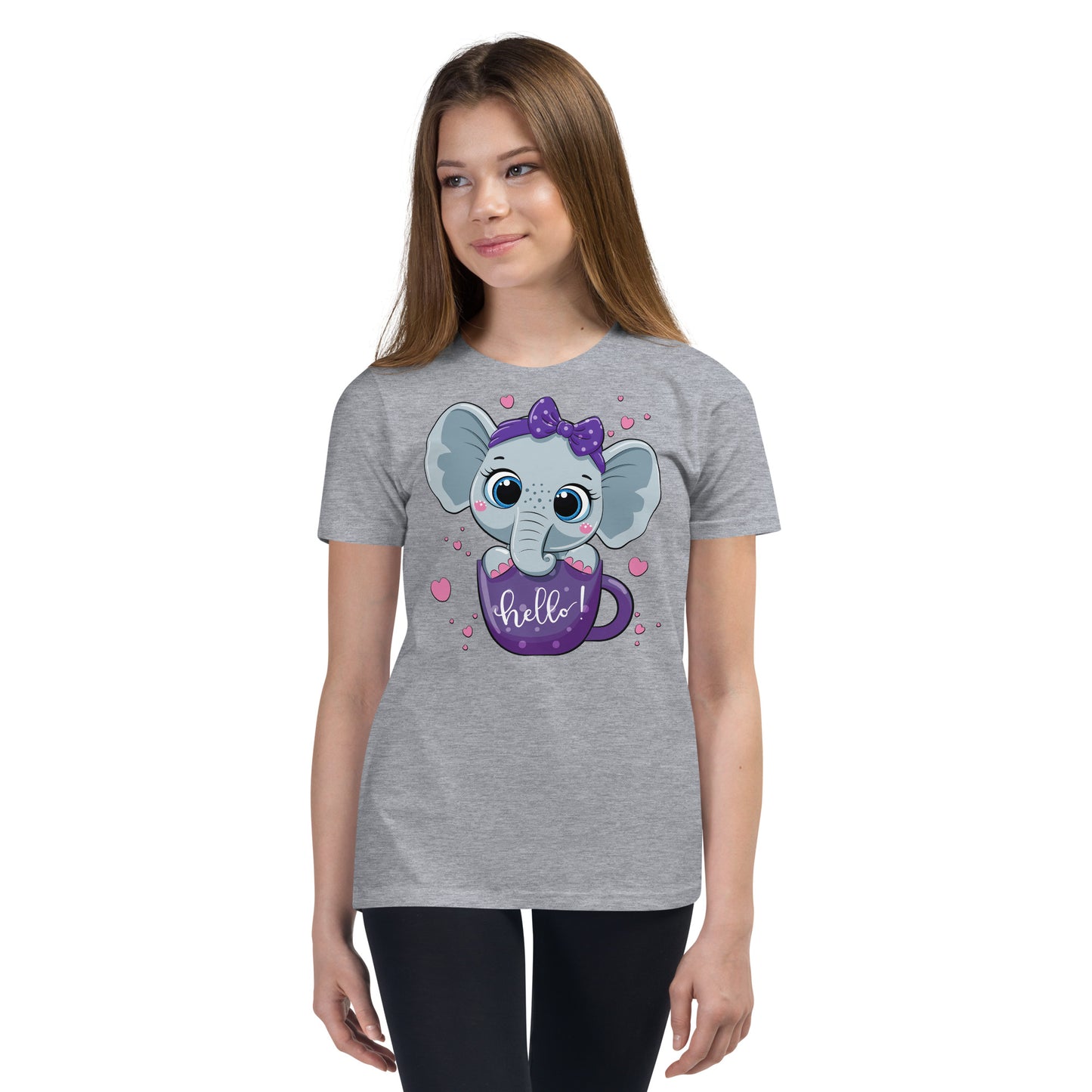 Baby Elephant inside Cup T-shirt, No. 0047