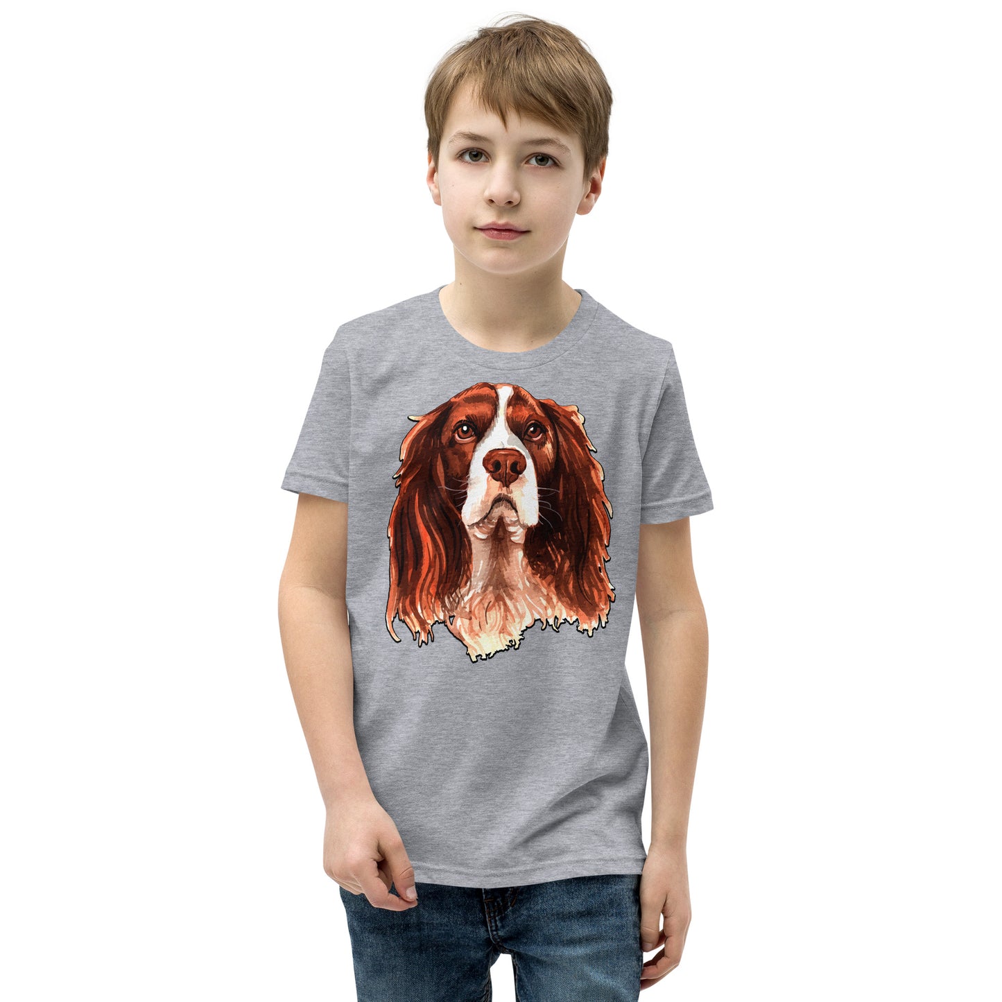 Cute Dog Illustration T-shirt, No. 0191