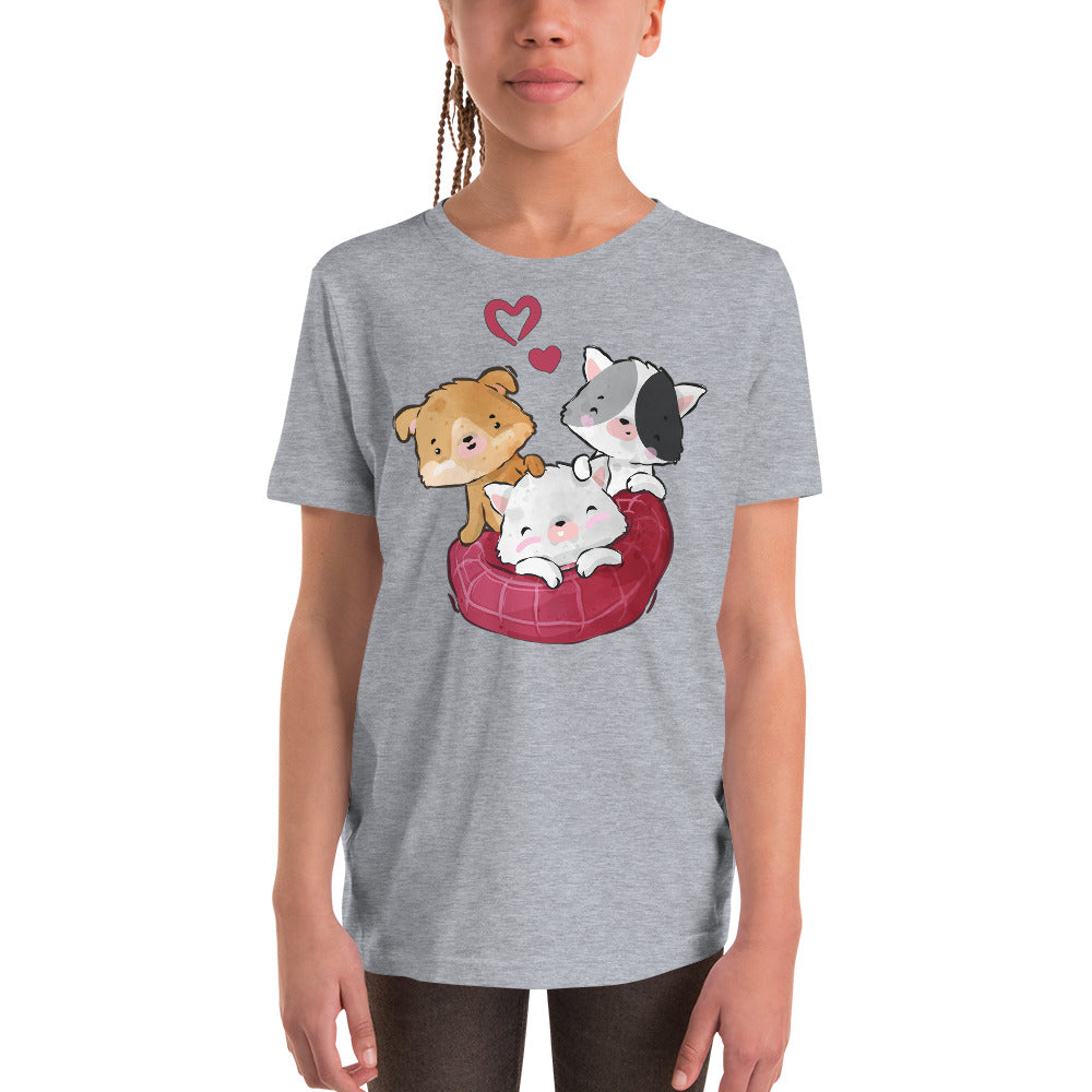 Cute Kitten Cats Playing T-shirt, No. 0307