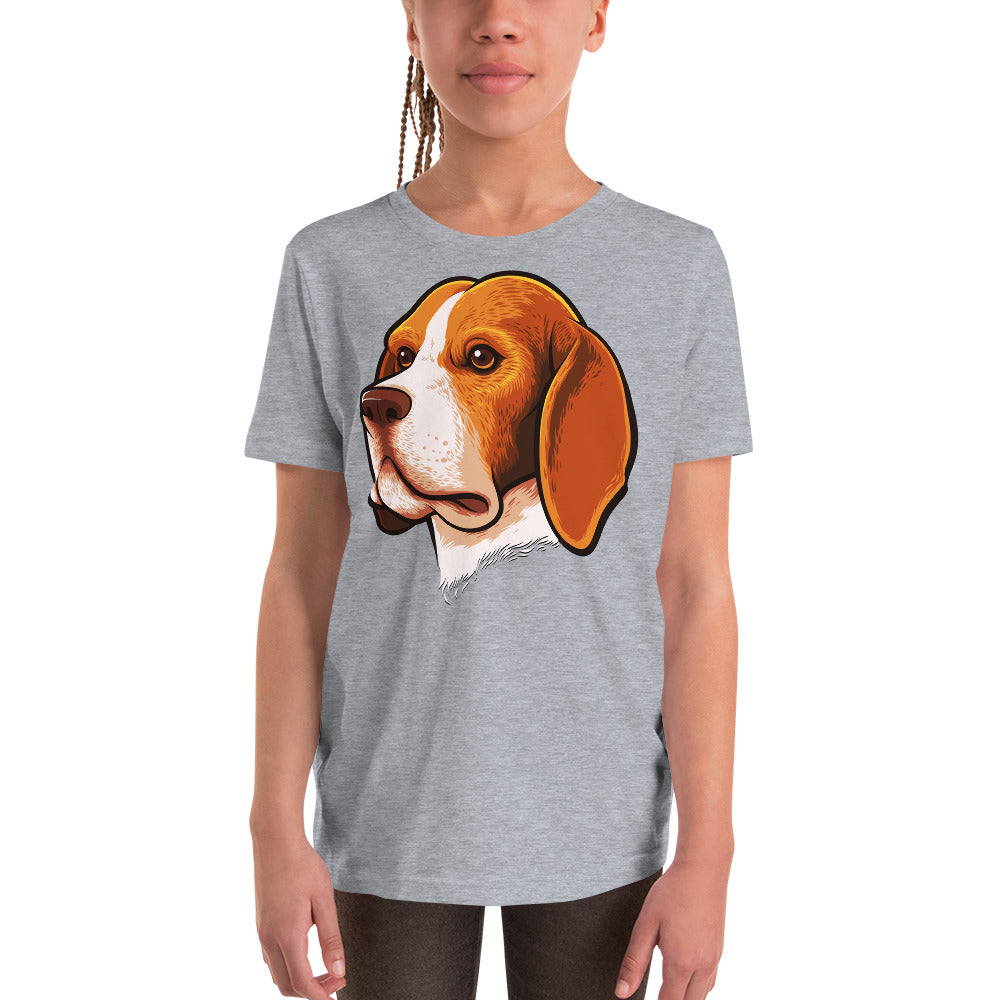 Beagle Dog Portrait T-shirt, No. 0105