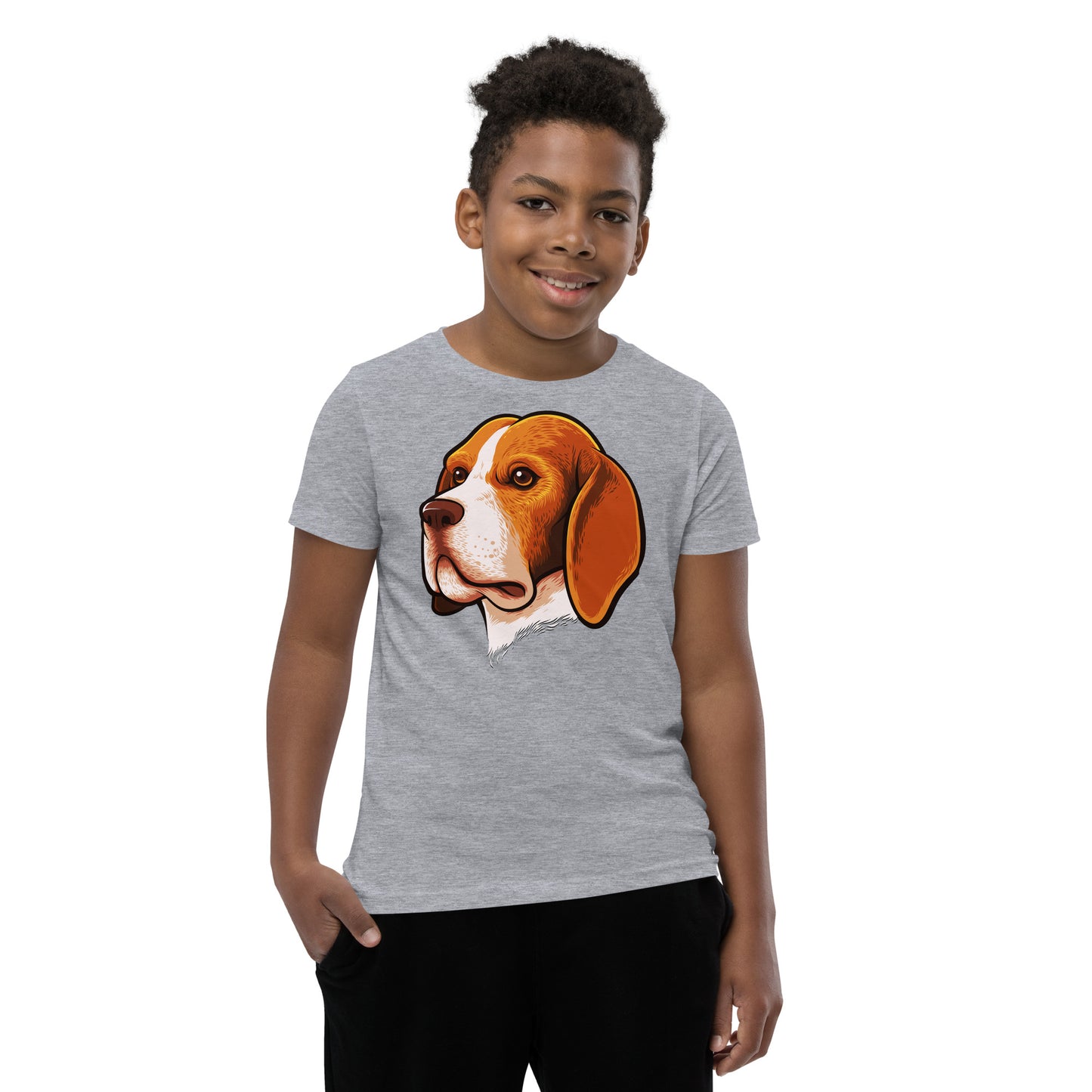 Beagle Dog Portrait T-shirt, No. 0105