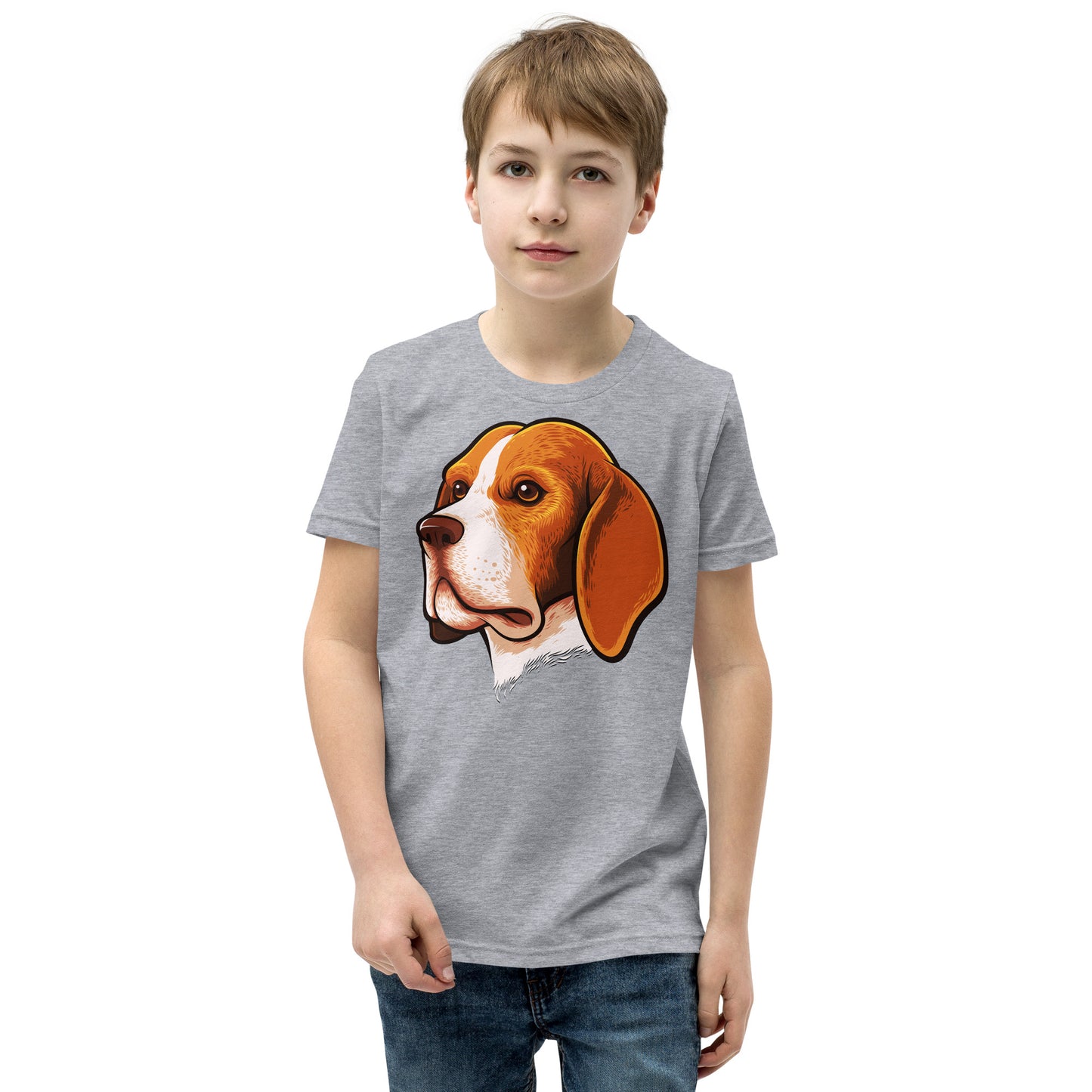Beagle Dog Portrait T-shirt, No. 0105
