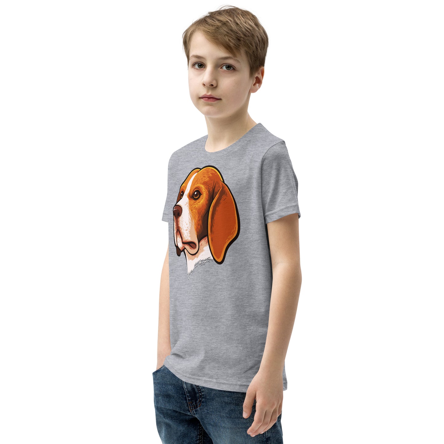 Beagle Dog Portrait T-shirt, No. 0105