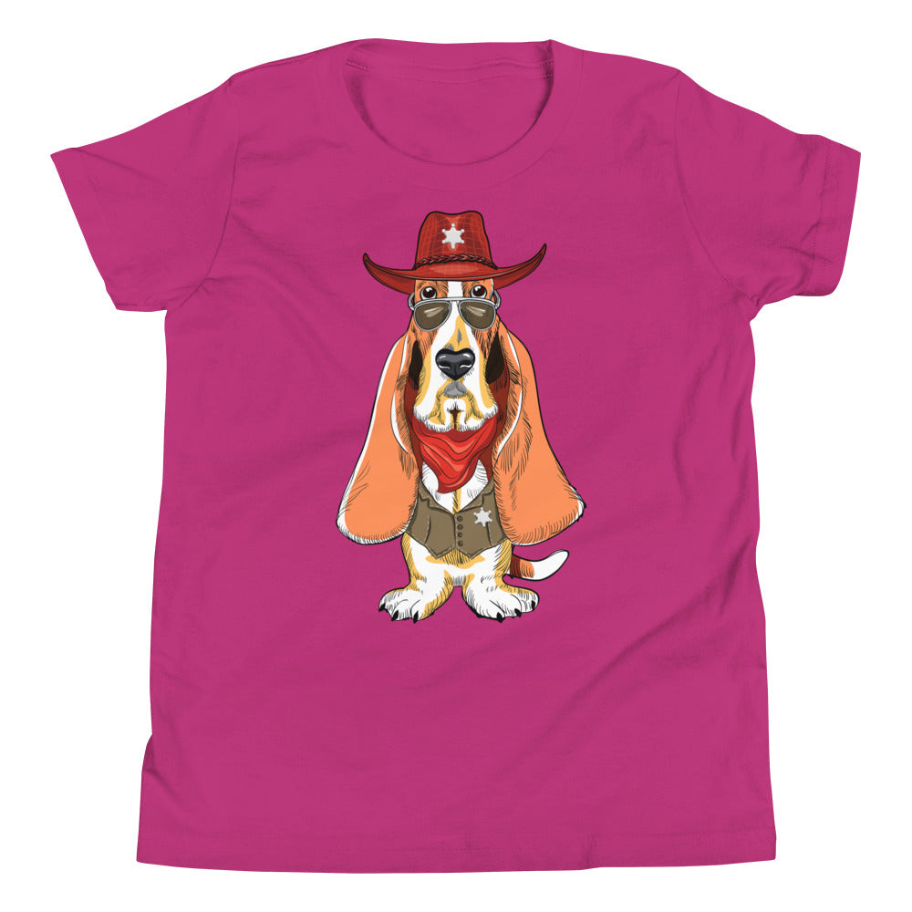 Basset Hound Dog as Sheriff Bodysuit, No. 0569
