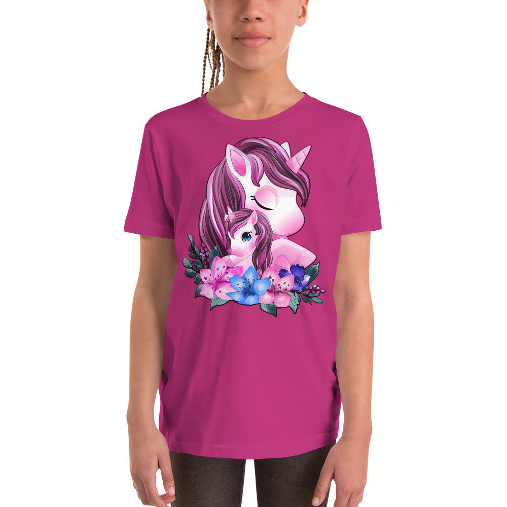 Cute Unicorn Mom and Baby T-shirt, No. 0088