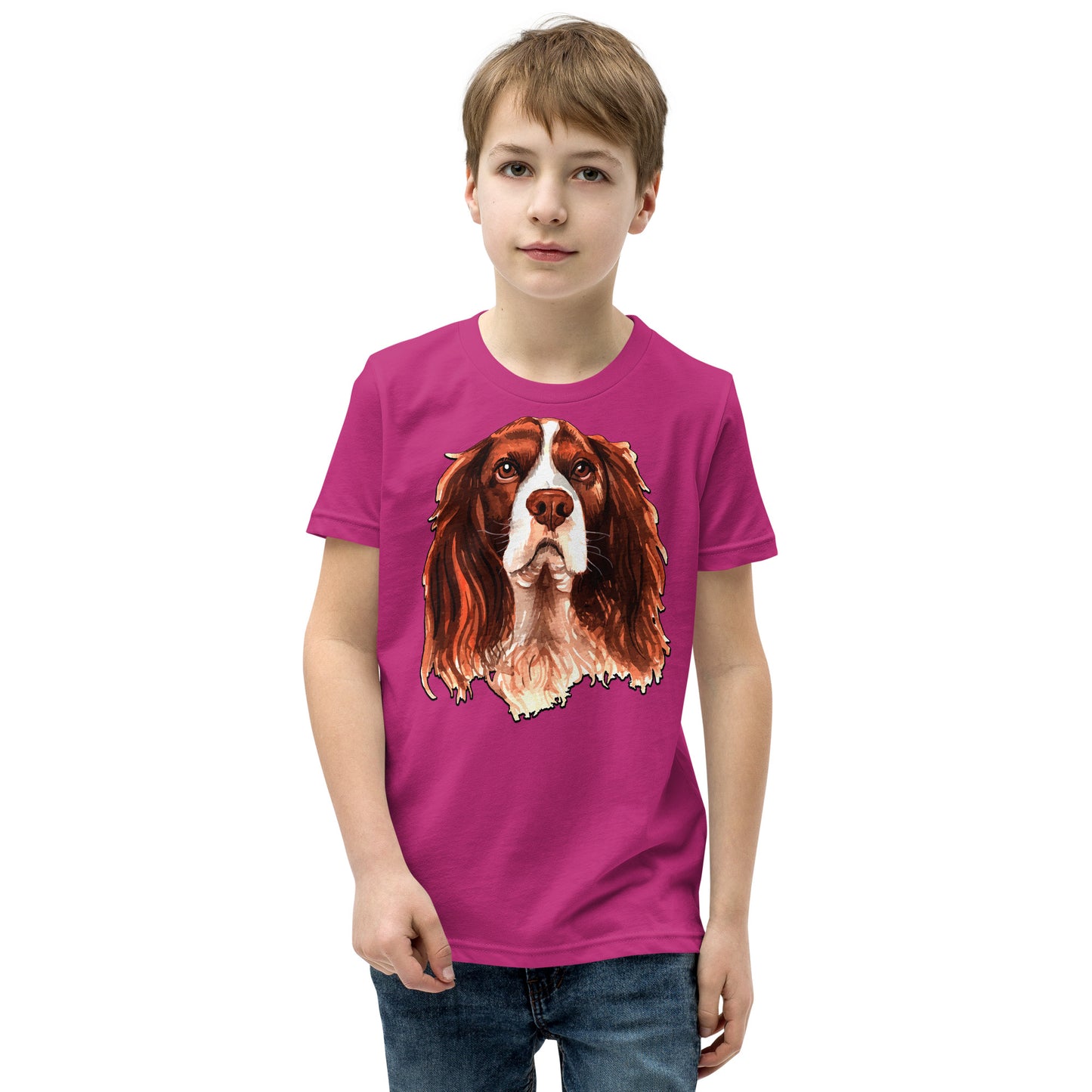 Cute Dog Illustration T-shirt, No. 0191