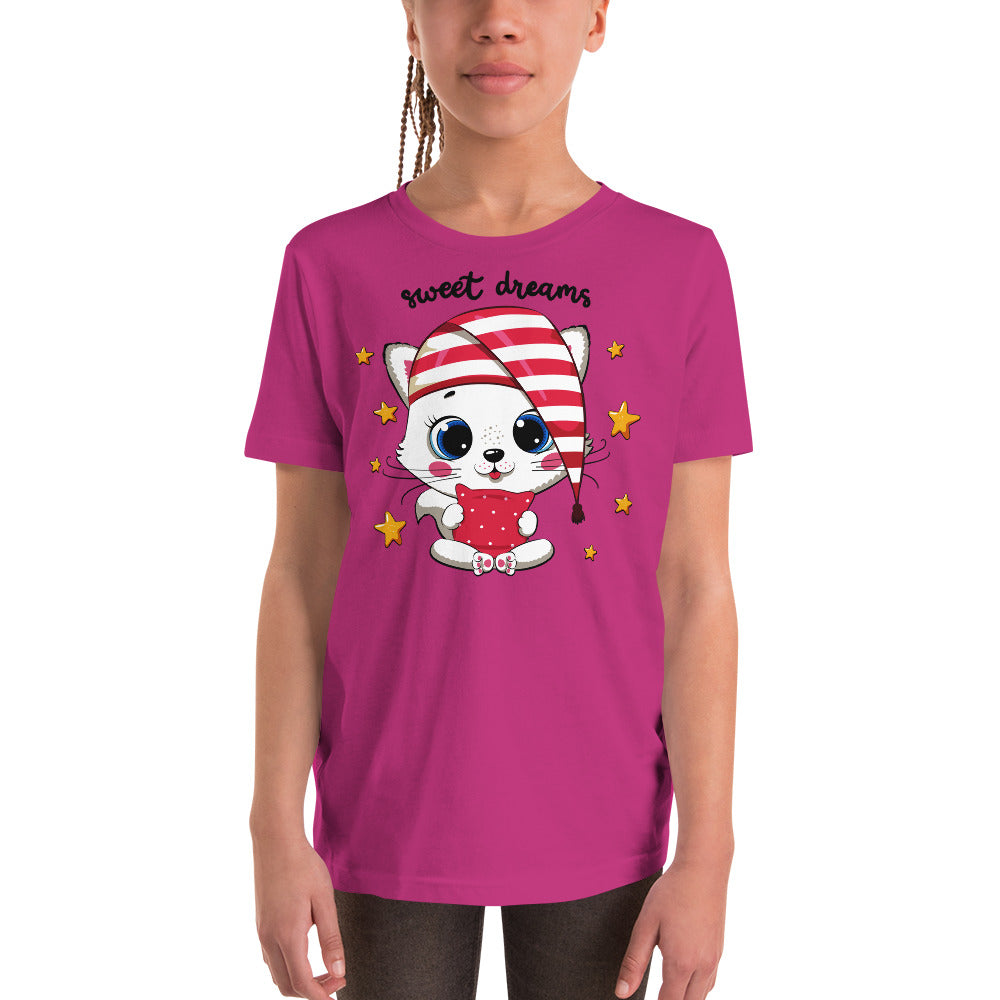 Cute Kitty Cat Wants Sleep T-shirt, No. 0325