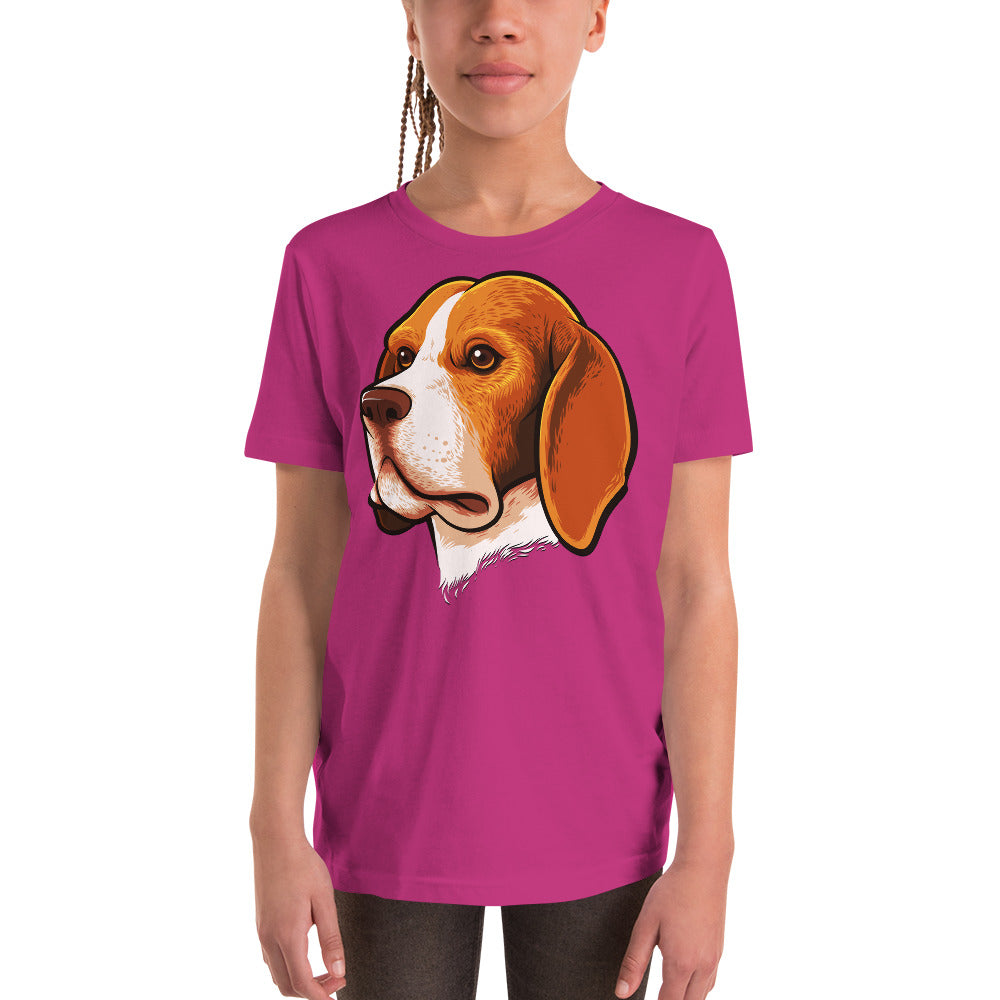 Beagle Dog Portrait T-shirt, No. 0105