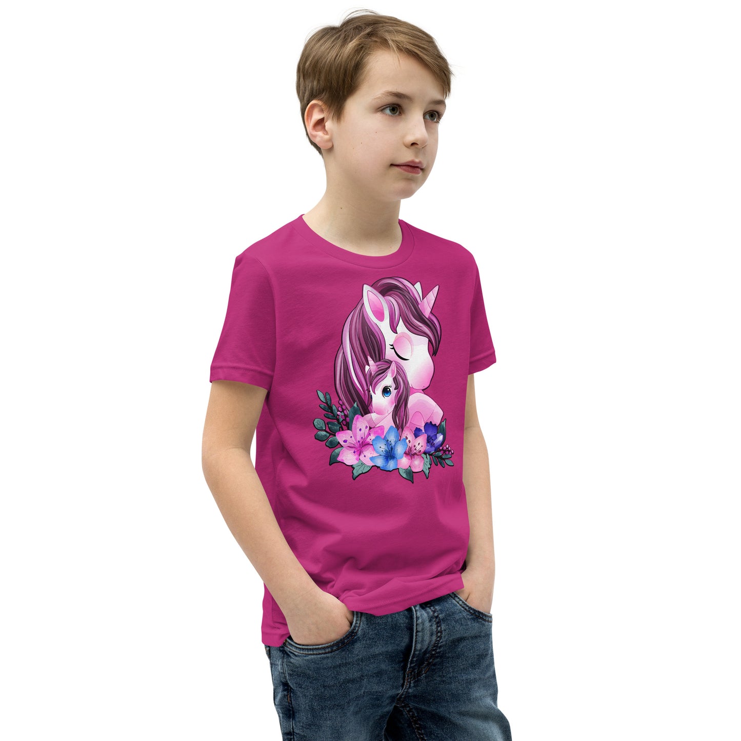 Cute Unicorn Mom and Baby T-shirt, No. 0088