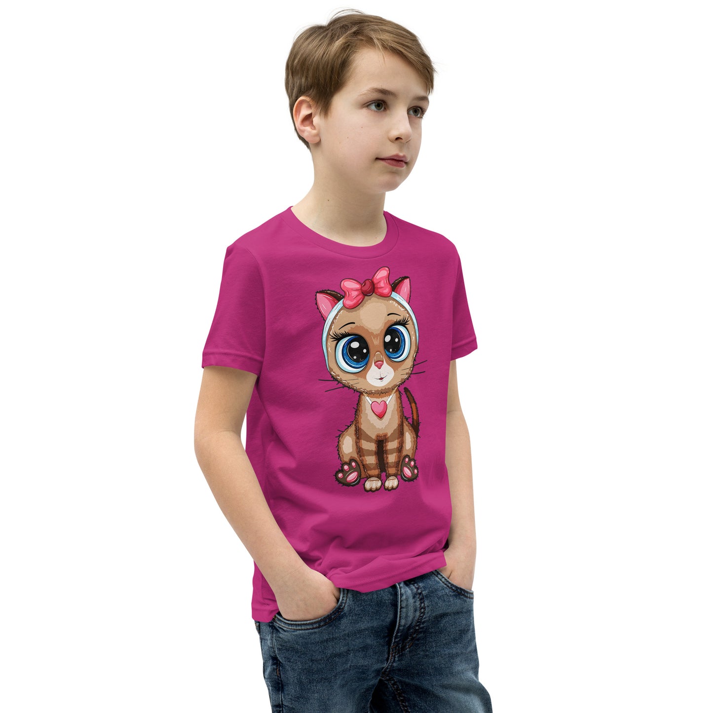 Cute Baby Cat with Big Eyes T-shirt, No. 0273