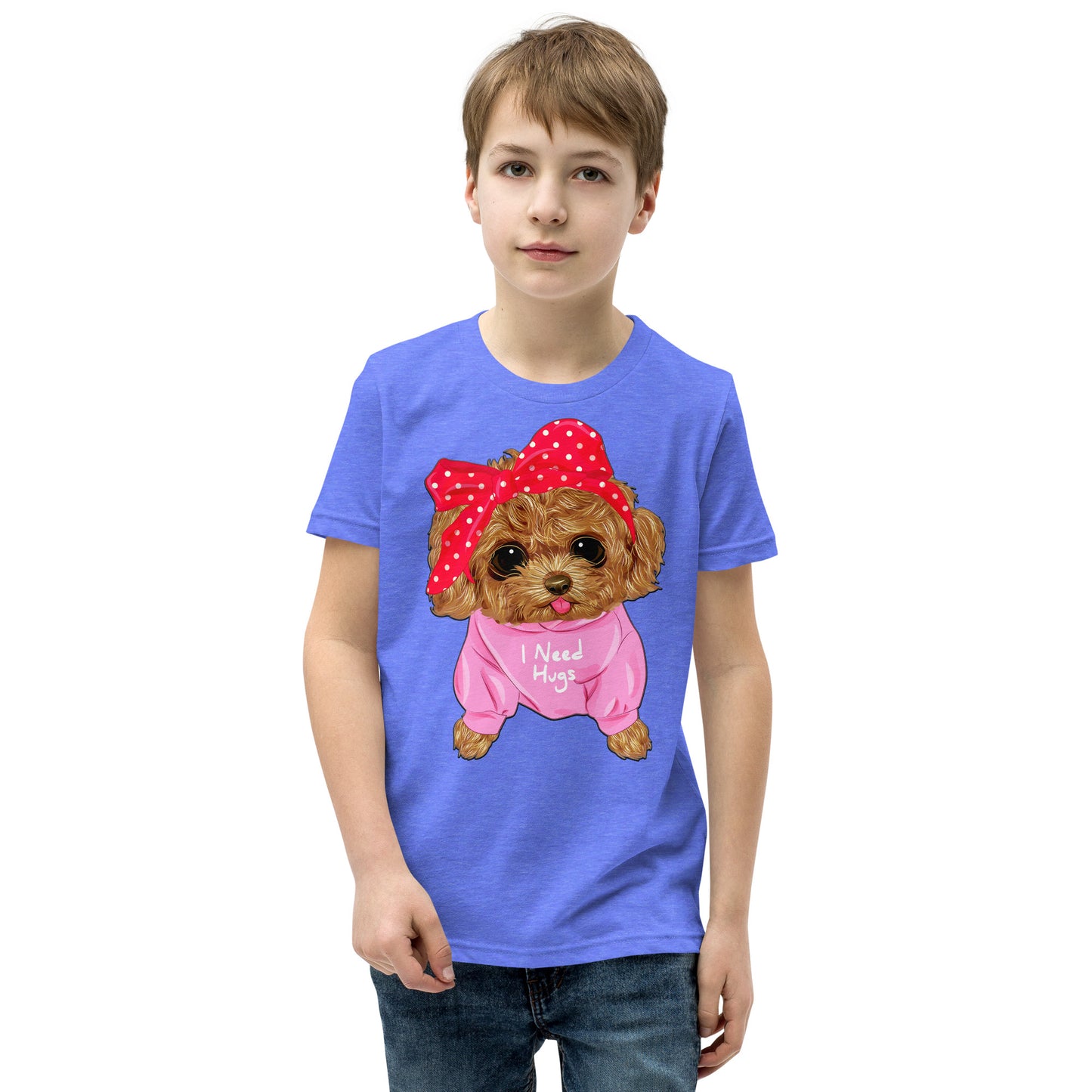 Cute Dog Puppy Needs a Hug T-shirt, No. 0296