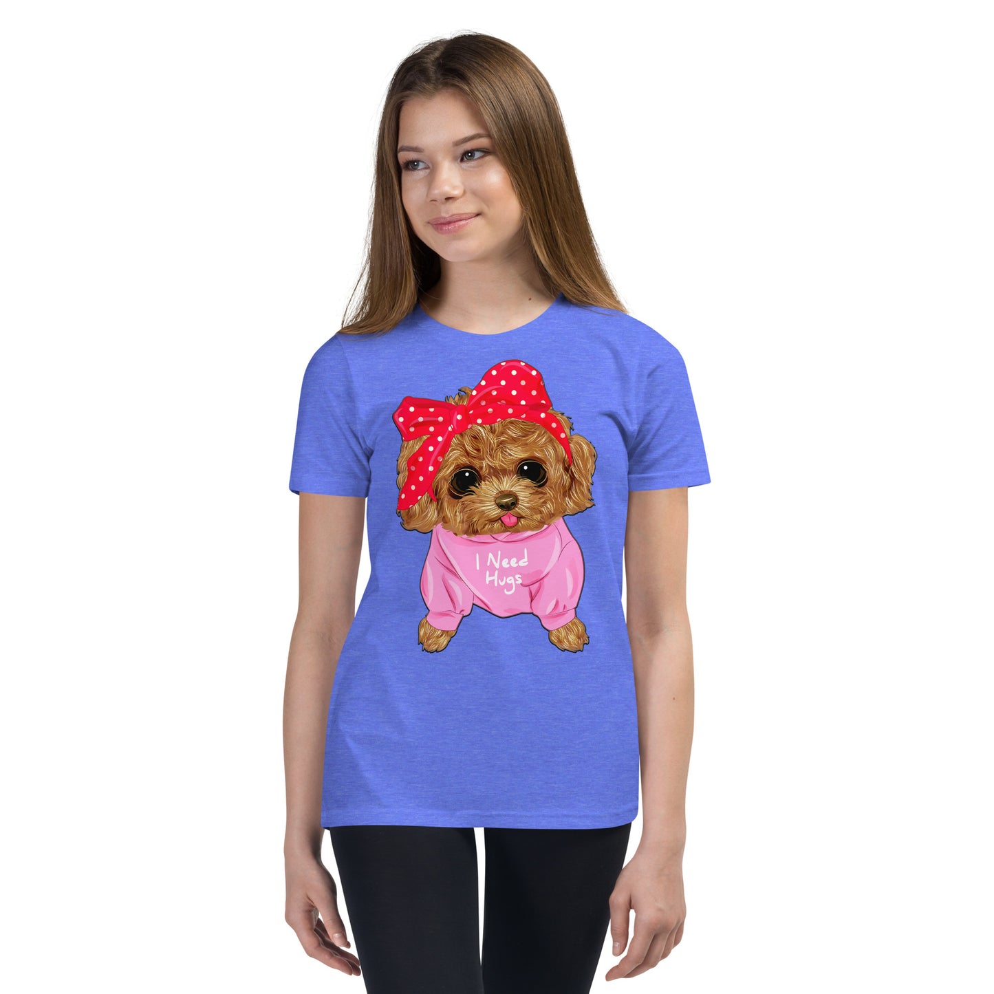 Cute Dog Puppy Needs a Hug T-shirt, No. 0296