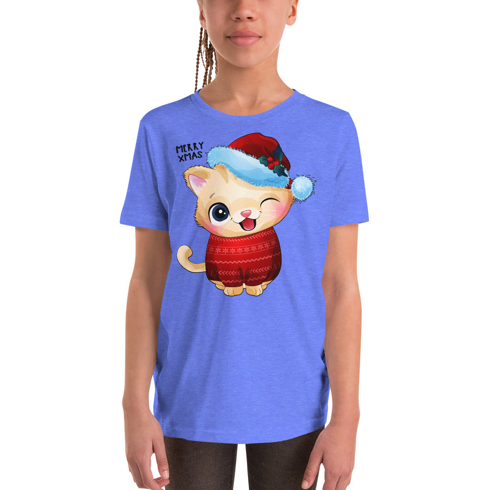 Christmas Kitty T-shirt, No. 0005