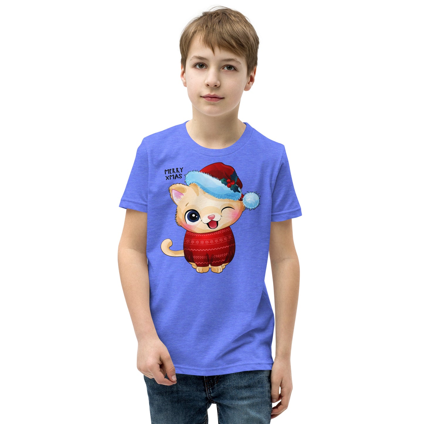 Christmas Kitty T-shirt, No. 0005