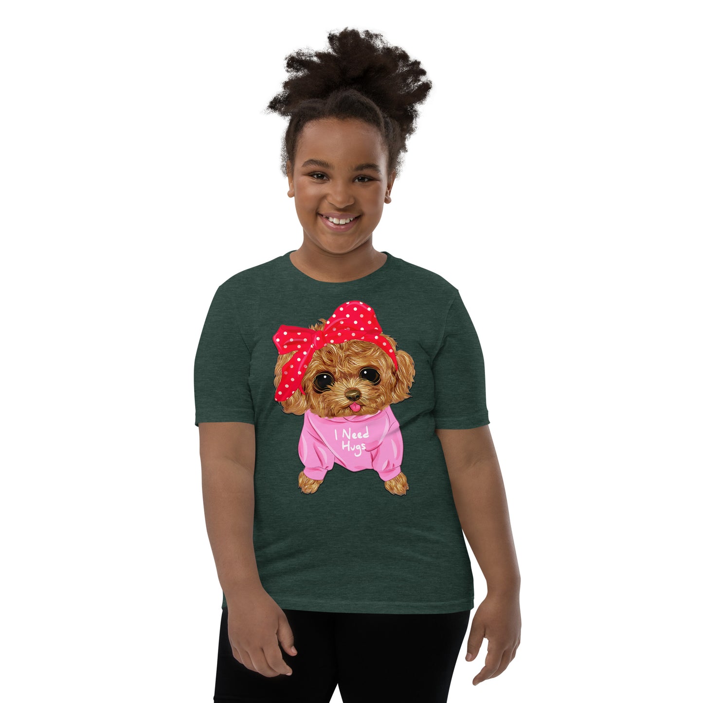 Cute Dog Puppy Needs a Hug T-shirt, No. 0296