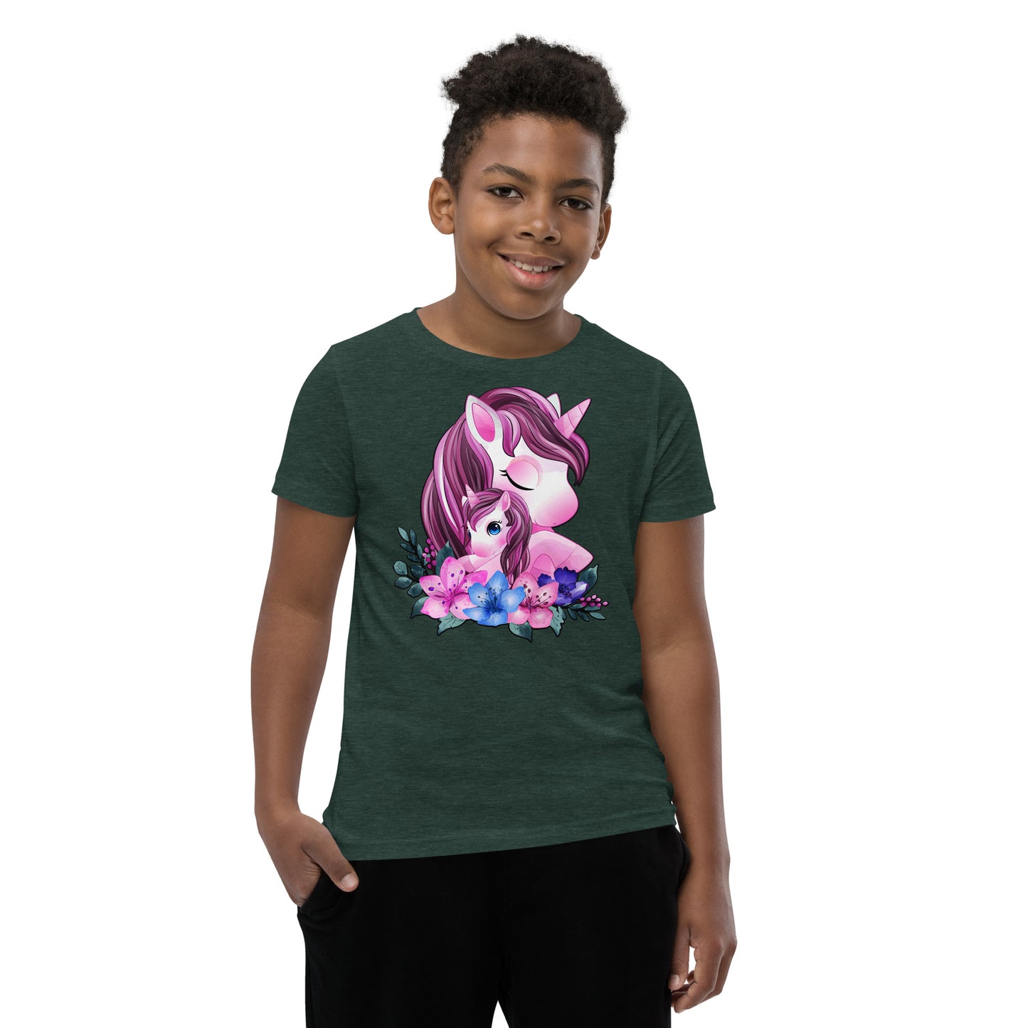 Cute Unicorn Mom and Baby T-shirt, No. 0088