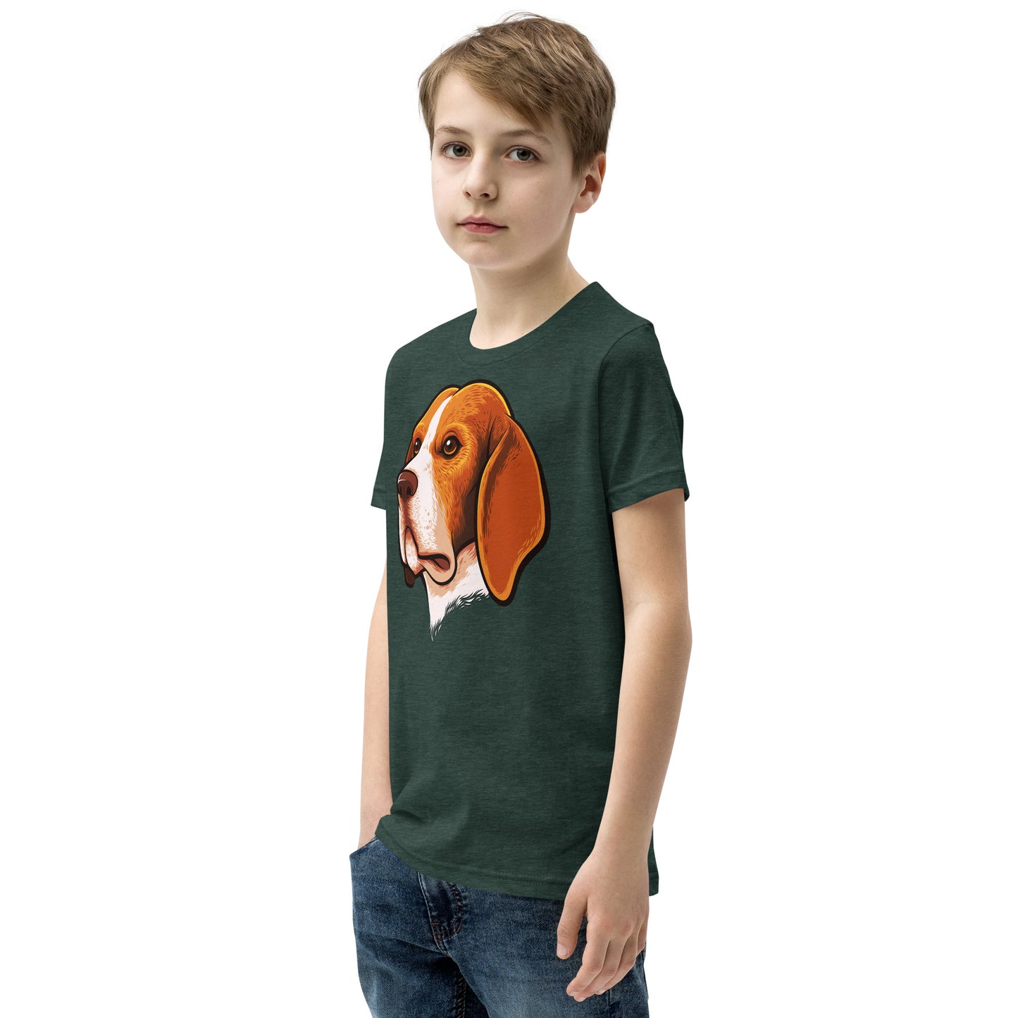 Beagle Dog Portrait T-shirt, No. 0105