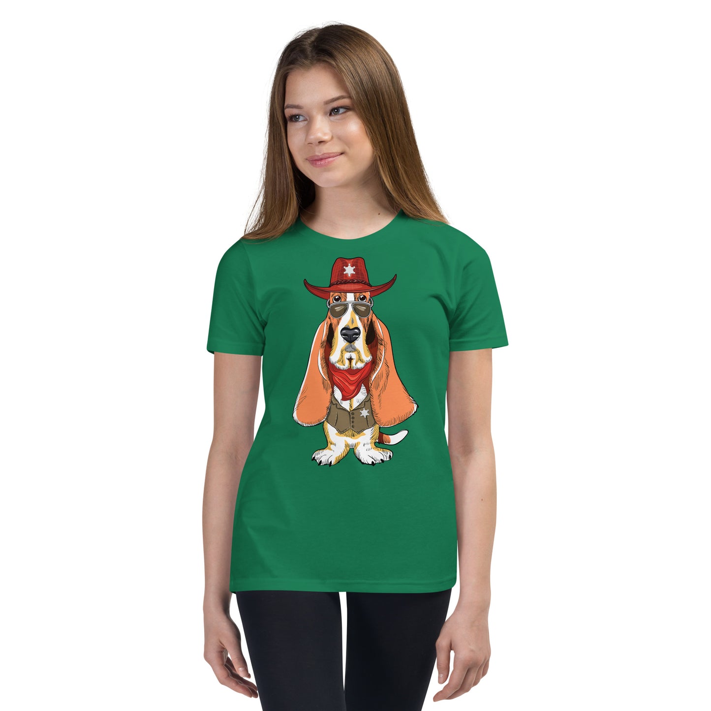 Basset Hound Dog as Sheriff Bodysuit, No. 0569