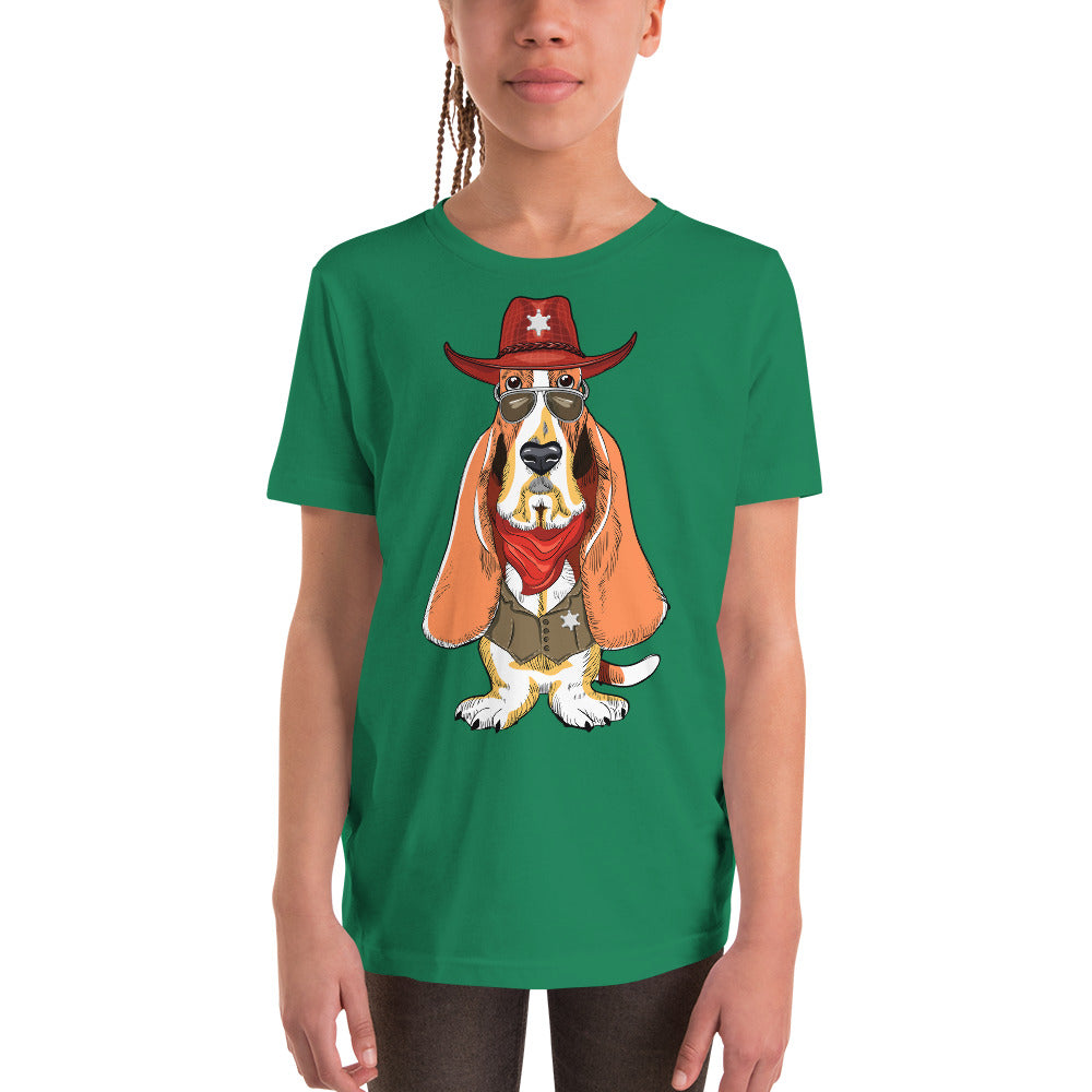 Basset Hound Dog as Sheriff Bodysuit, No. 0569