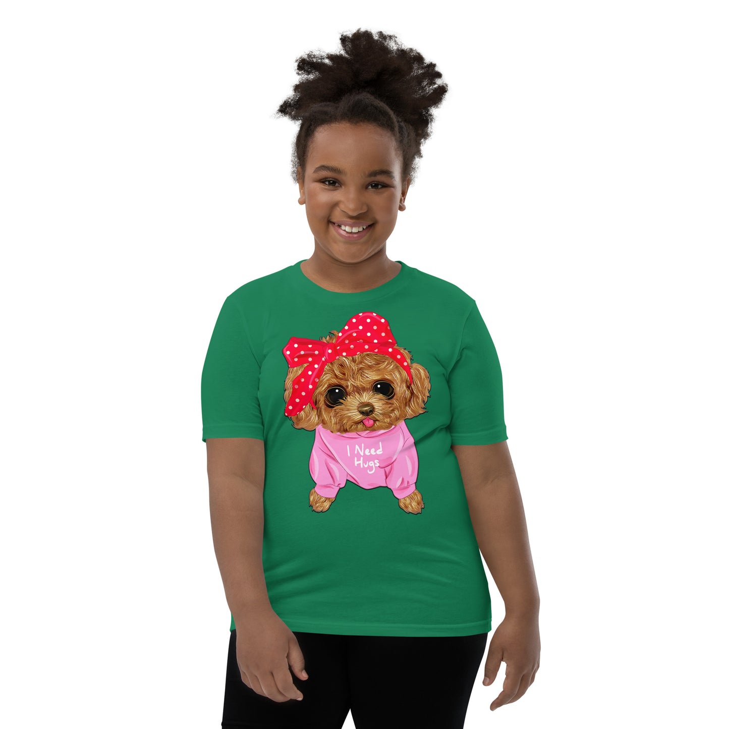 Cute Dog Puppy Needs a Hug T-shirt, No. 0296