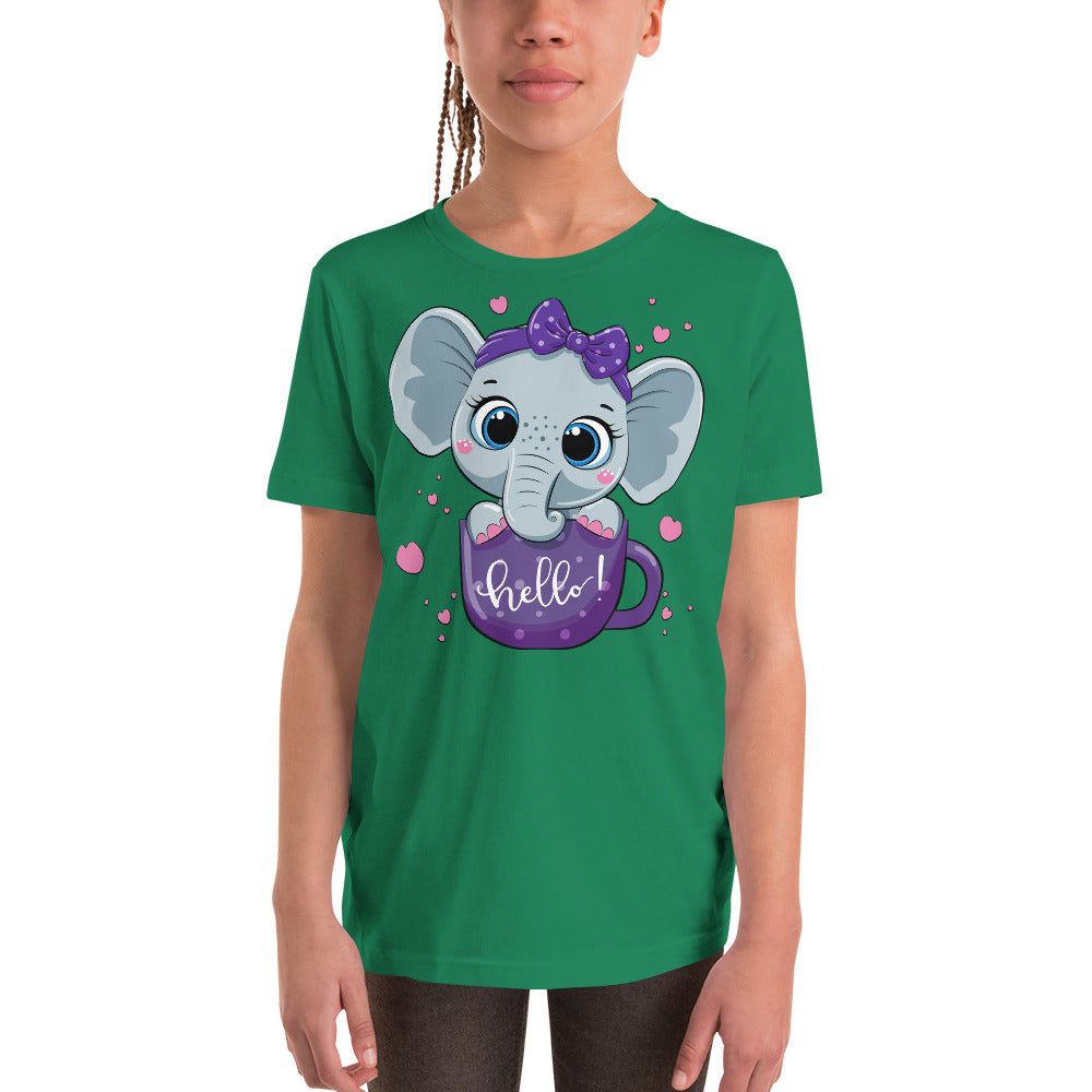 Baby Elephant inside Cup T-shirt, No. 0047