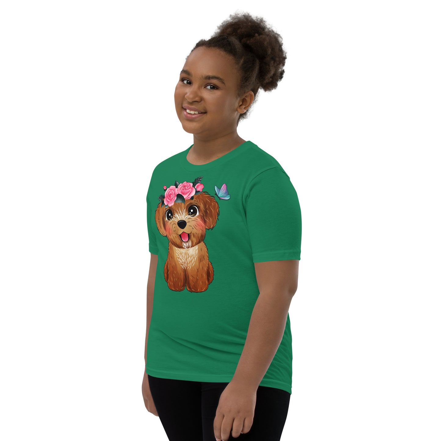 Cute Poodle Puppy Dog T-shirt, No. 0369