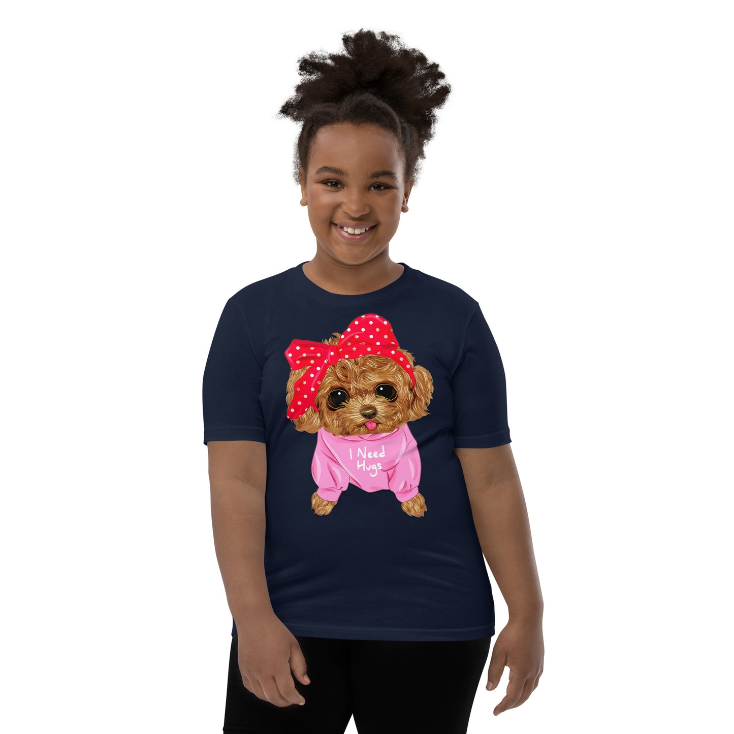 Cute Dog Puppy Needs a Hug T-shirt, No. 0296