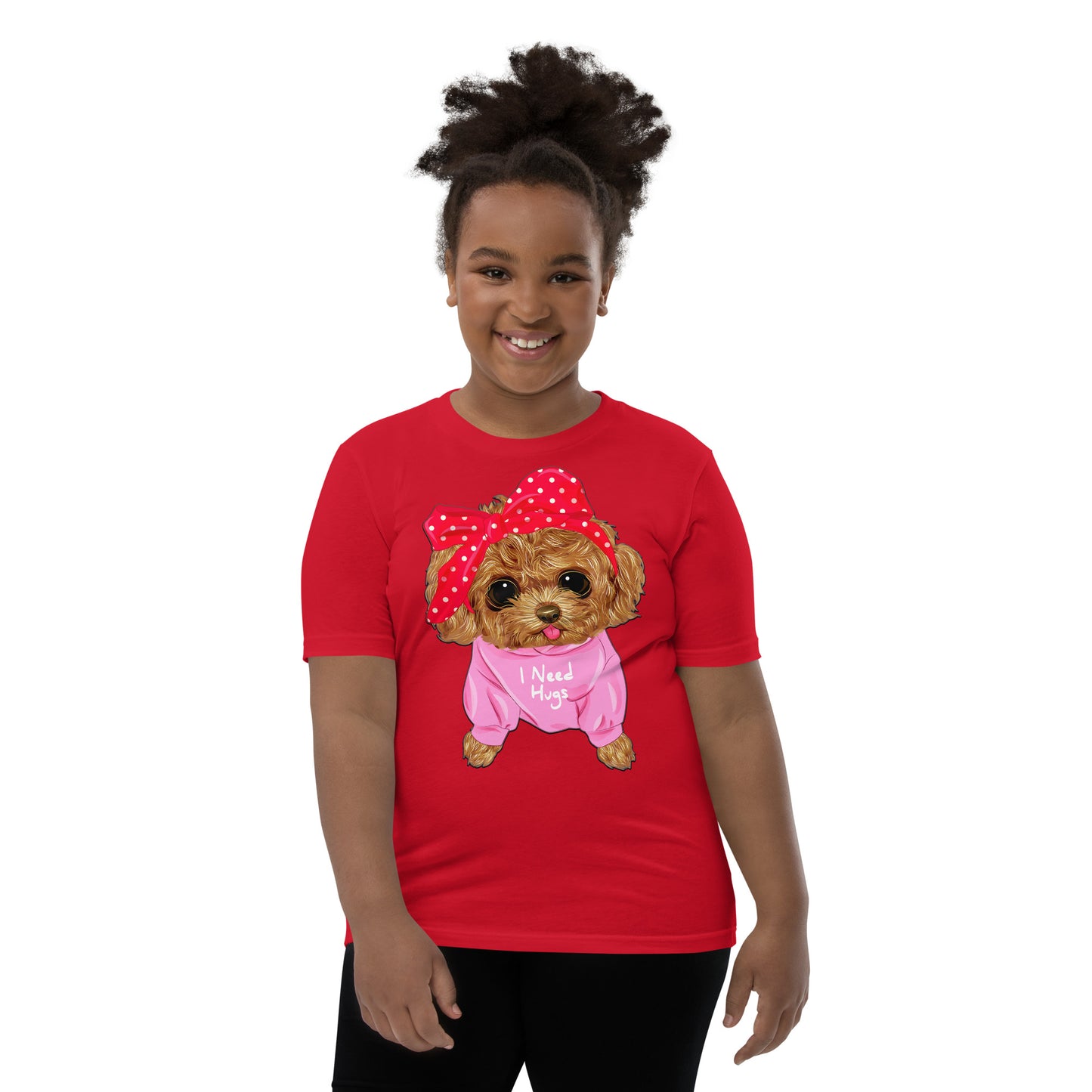 Cute Dog Puppy Needs a Hug T-shirt, No. 0296