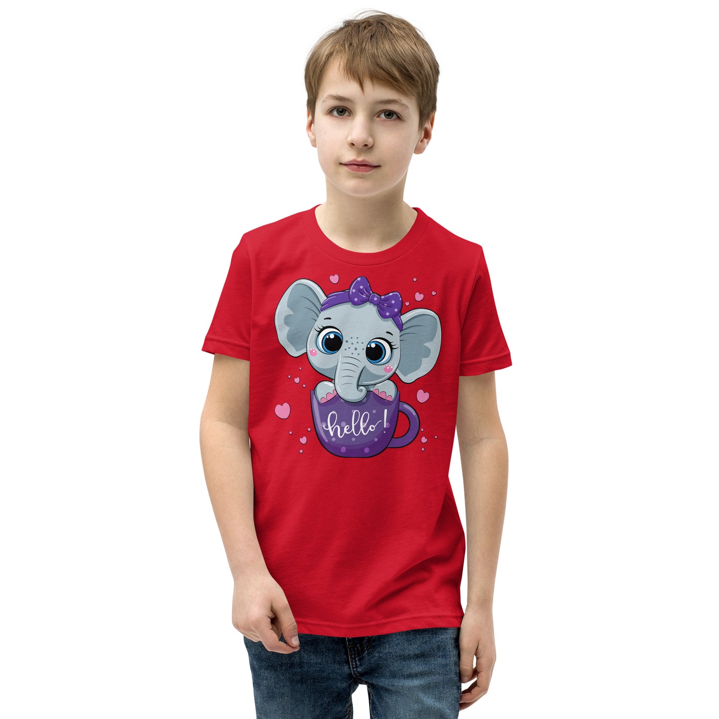Baby Elephant inside Cup T-shirt, No. 0047