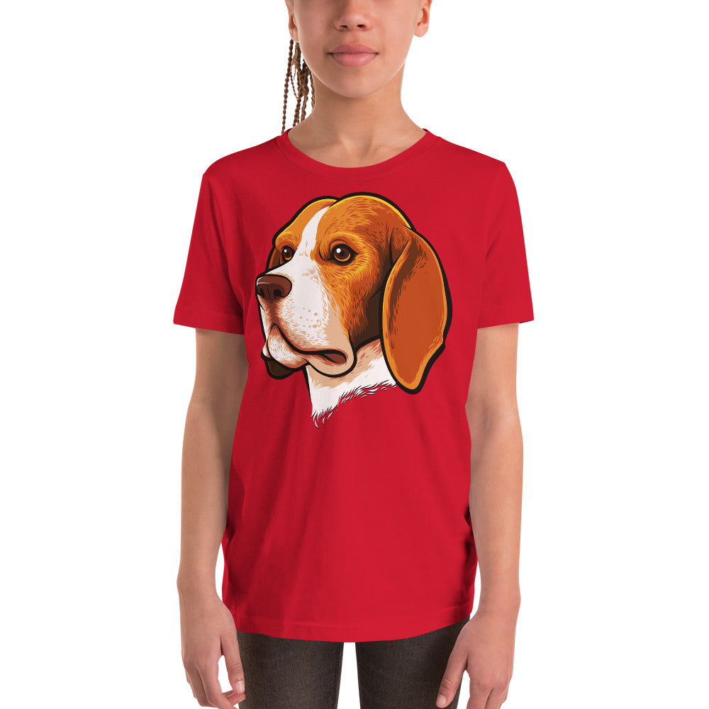 Beagle Dog Portrait T-shirt, No. 0105