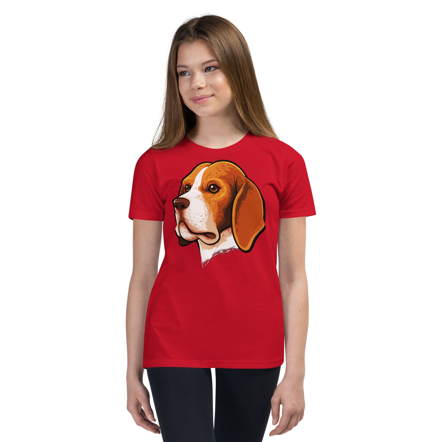 Beagle Dog Portrait T-shirt, No. 0105