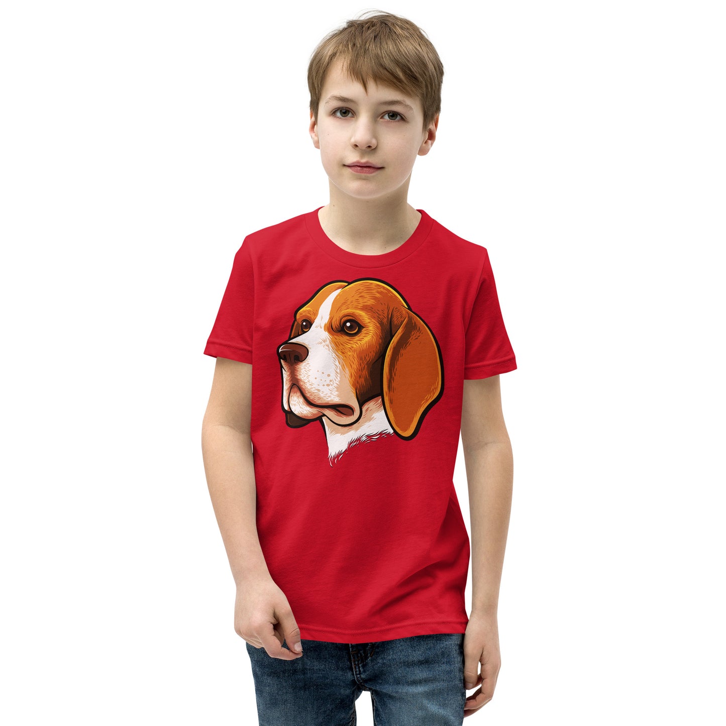 Beagle Dog Portrait T-shirt, No. 0105