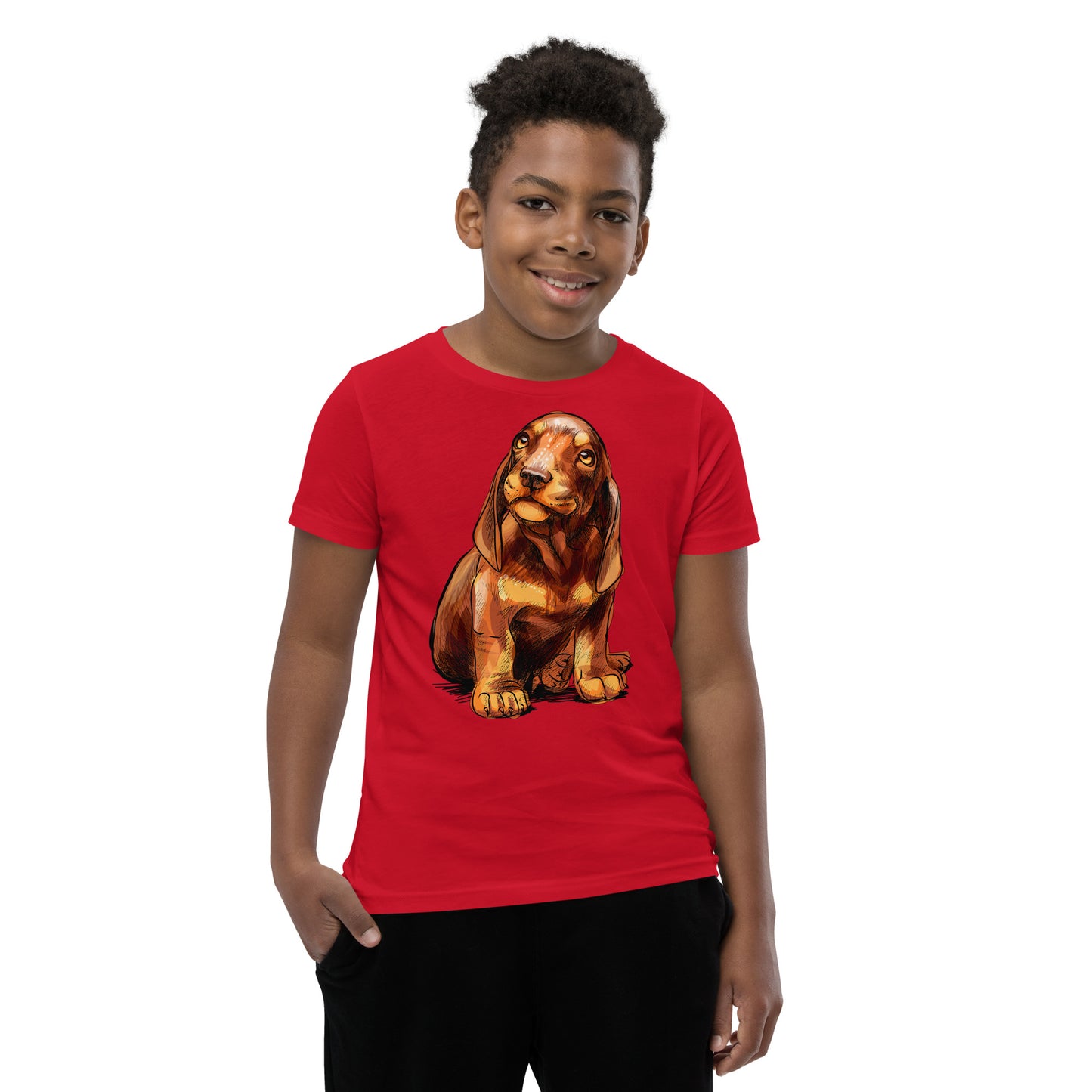 Cute Dachshund Puppy Dog T-shirt, No. 0591