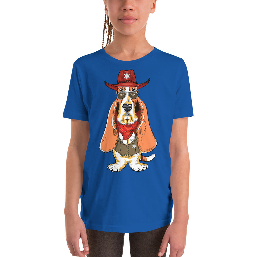 Basset Hound Dog as Sheriff Bodysuit, No. 0569