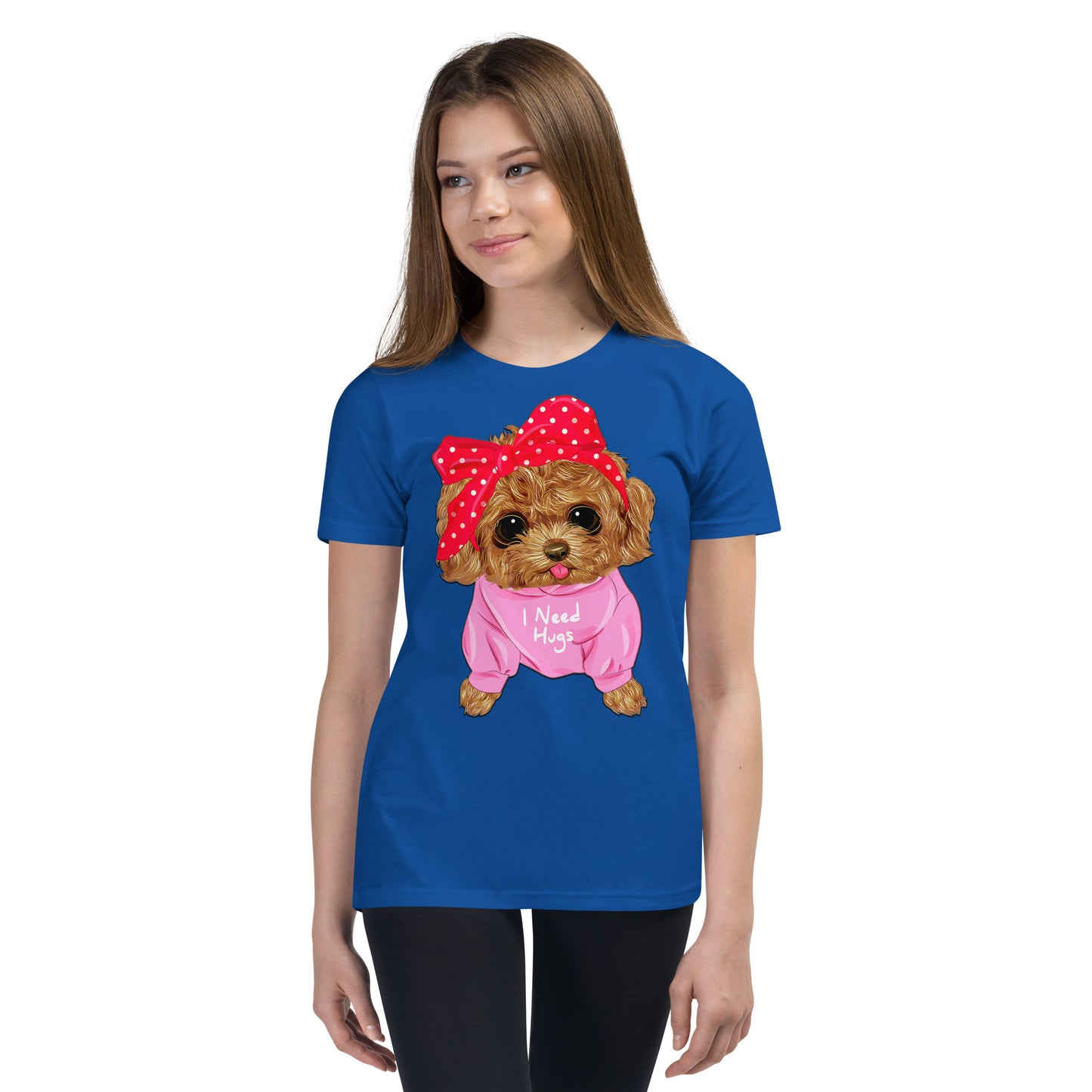 Cute Dog Puppy Needs a Hug T-shirt, No. 0296