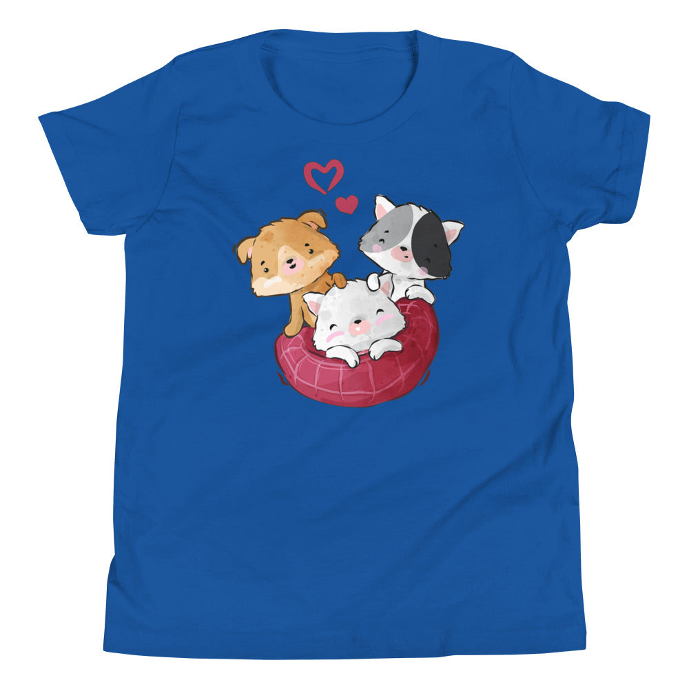 Cute Kitten Cats Playing T-shirt, No. 0307
