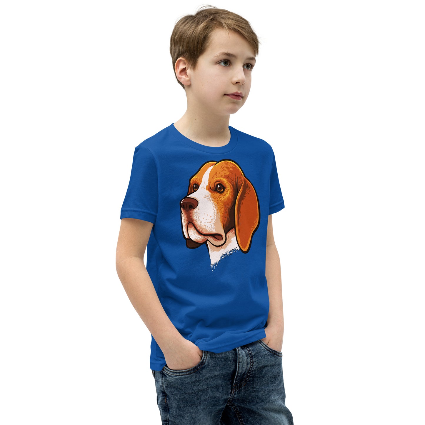 Beagle Dog Portrait T-shirt, No. 0105