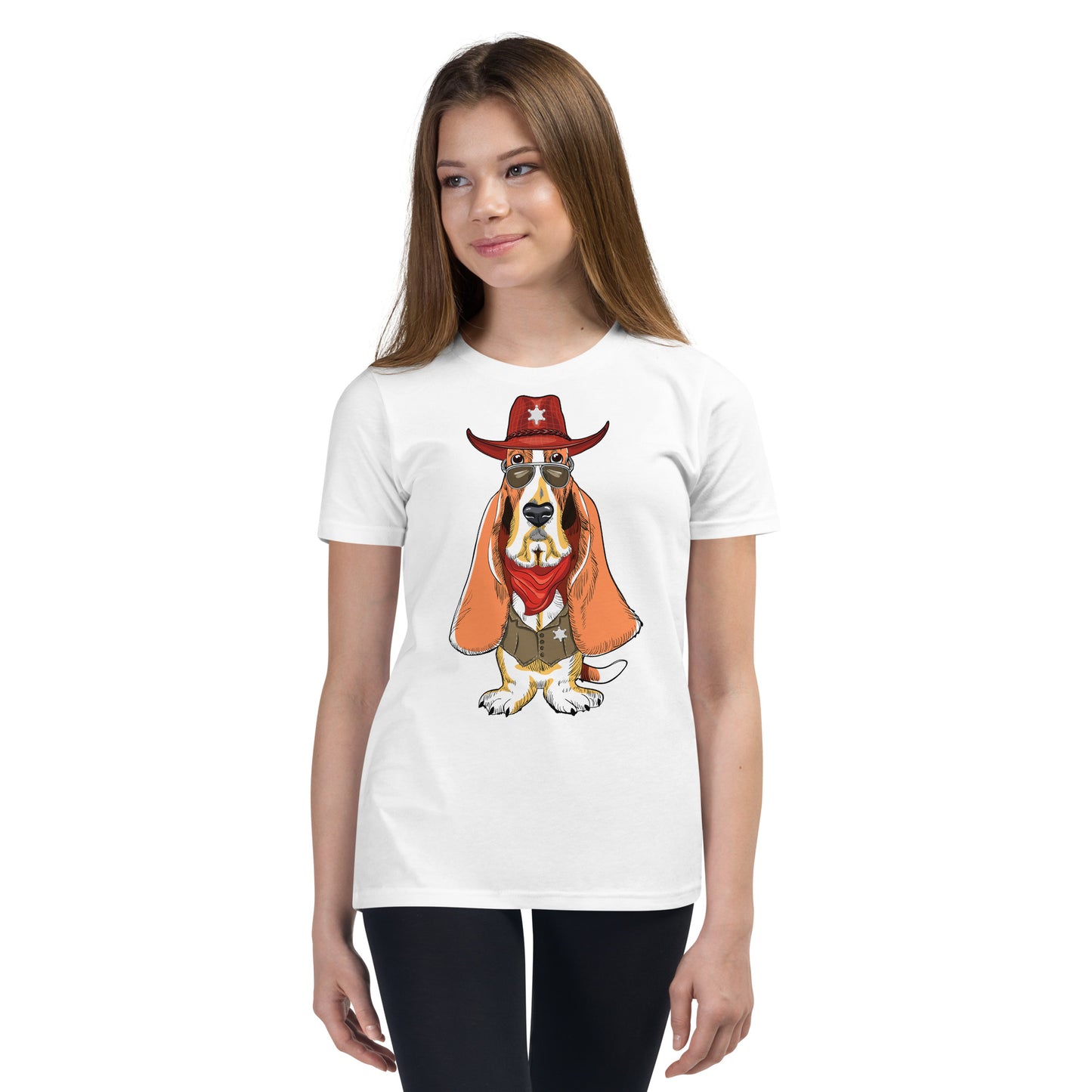 Basset Hound Dog as Sheriff Bodysuit, No. 0569