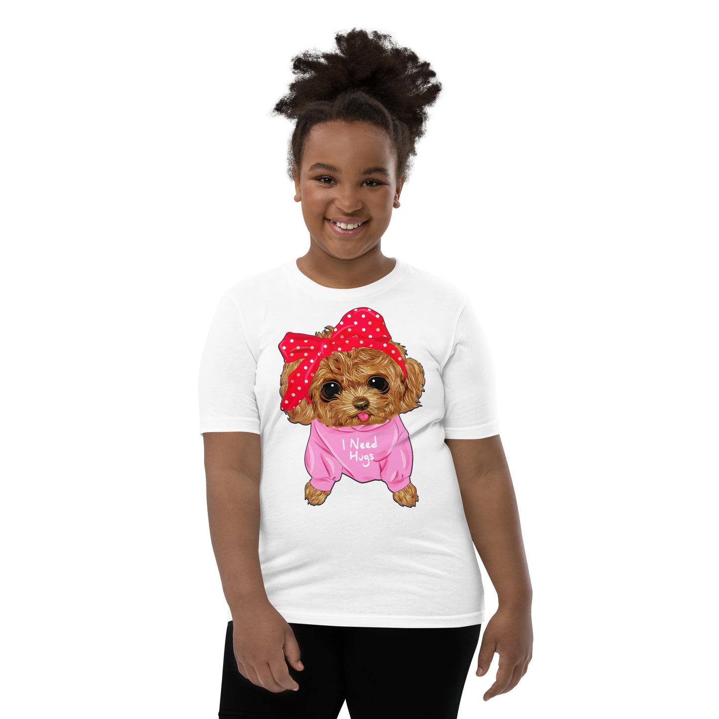 Cute Dog Puppy Needs a Hug T-shirt, No. 0296